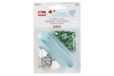 21 Druckknöpfe Jersey PRYM LOVE grün, 8 mm